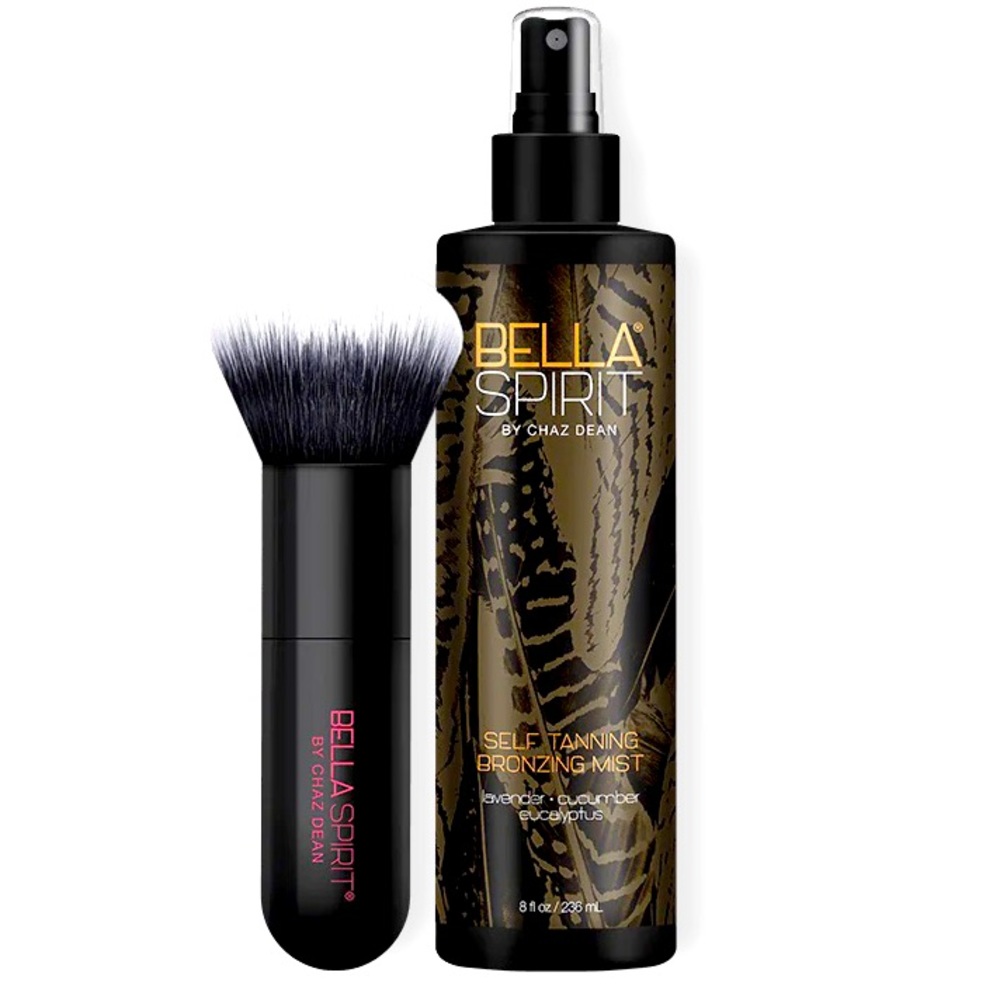 NEW Sealed ✅ BELLA SPIRIT by Chaz Dean SELF TANNING BRONZER w/BRUSH ⭐️ 8 fl oz